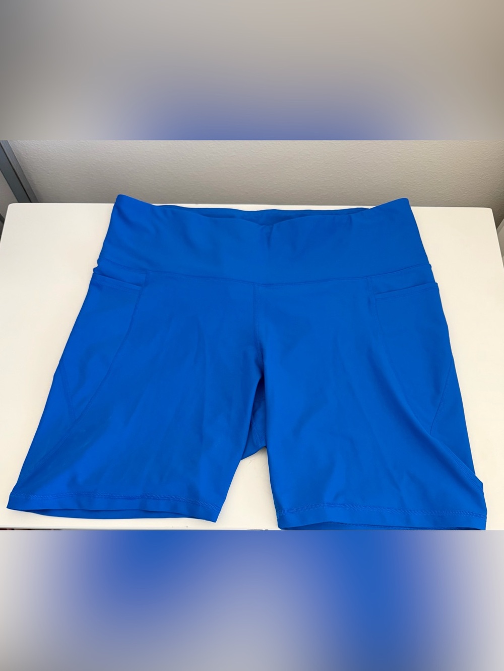 Old Navy High-Rise Athletic Shorts in Bright Blue
